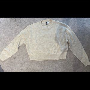 cream sweater